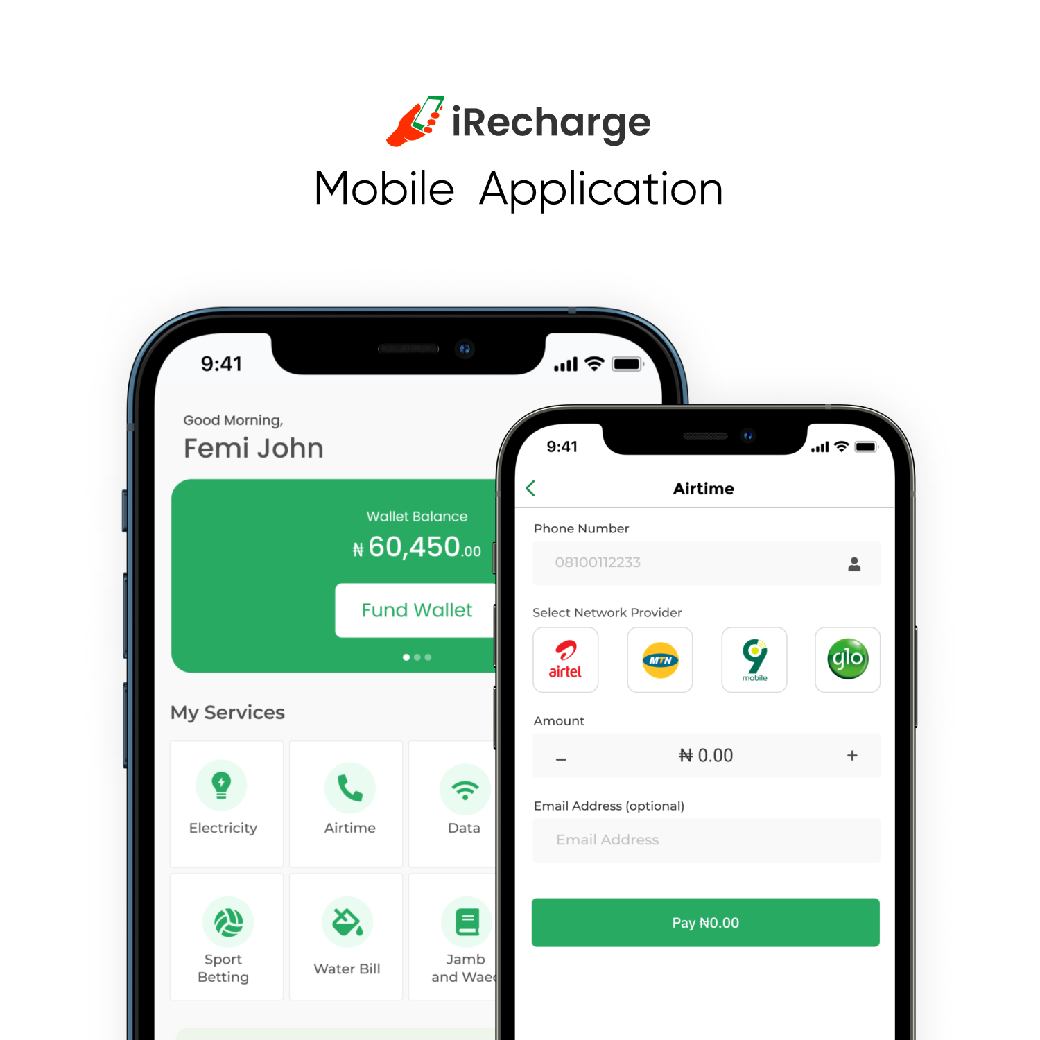 iRecharge Bill Payment Mobile Application